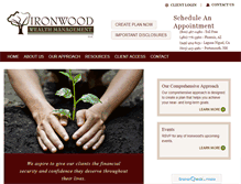 Tablet Screenshot of ironwoodwm.com